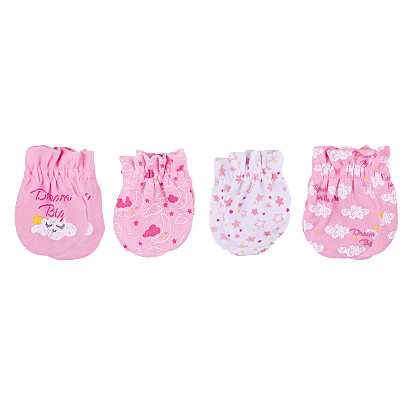 fashion baby gloves unisex 0-6M bebe accessorise cotton Boy Girl Safety Scratch Mittens Newborn mittens | Детская одежда и обувь