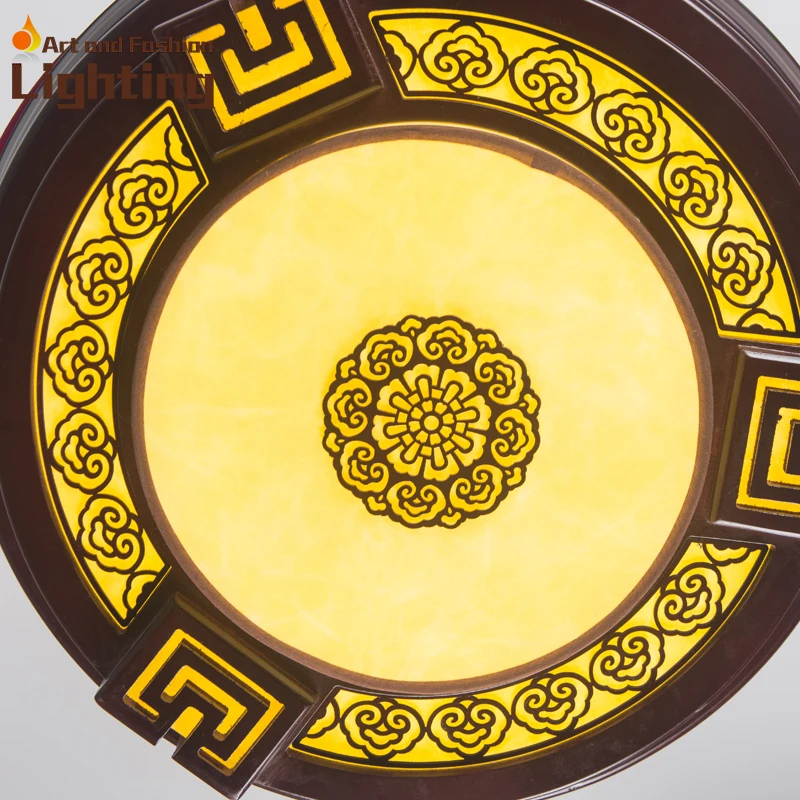 Новый Китайский Потолочный вентилятор свет 4 невидимый акриловые лезвия Ретро