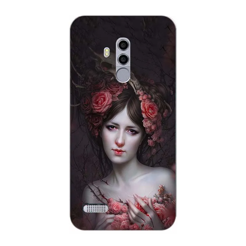 A297 Модный мягкий из высокотемпературного полиуретана чехол для телефона Leagoo T8S силиконовый чехол ТПУ задняя крышка для Coque Leagoo T8S кожаный чехол с цветочным принтом - Цвет: A297