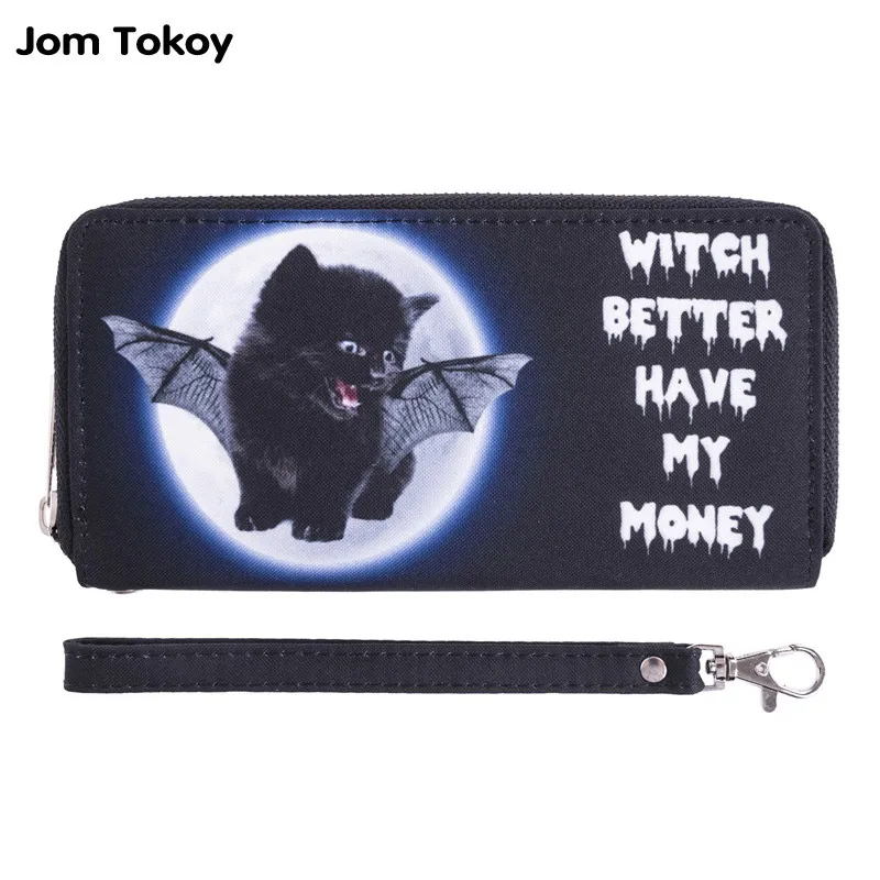 Женский кошелек с цифровой печатью клатчи на молнии новинка 2018 модные женские