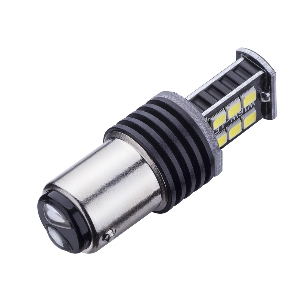 2шт Белый 1157 12В 2835 SMD BAY15D Светодиодные лампы высокой мощности 21/5 Вт Автомобильные