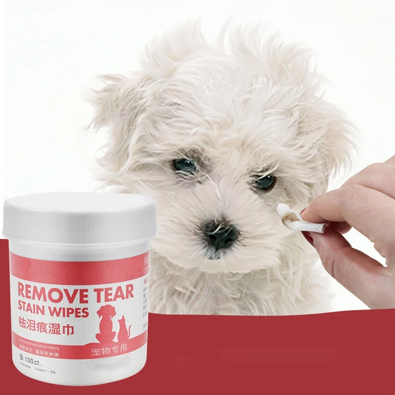 100 шт. влажные салфетки для ухода за глазами домашних животных чистящие бумажные