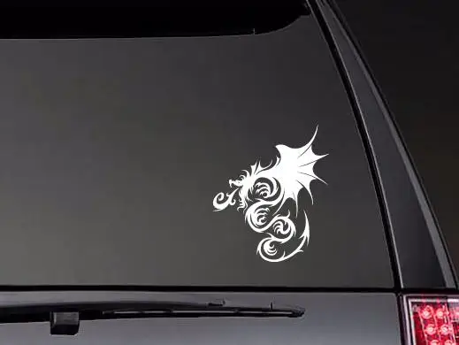 Intense Swirled Dragon Stickers Window Decal Vinyl Car Decals Modern Bumper Pattern ZP0470 | Автомобили и мотоциклы
