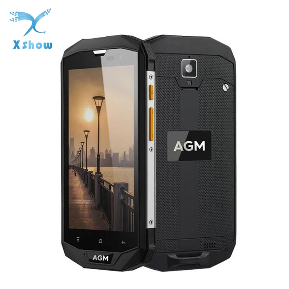 AGM A8 смартфон с 5 дюймовым дисплеем четырёхъядерным процессором Qualcomm MSM8916 ОЗУ 4 Гб