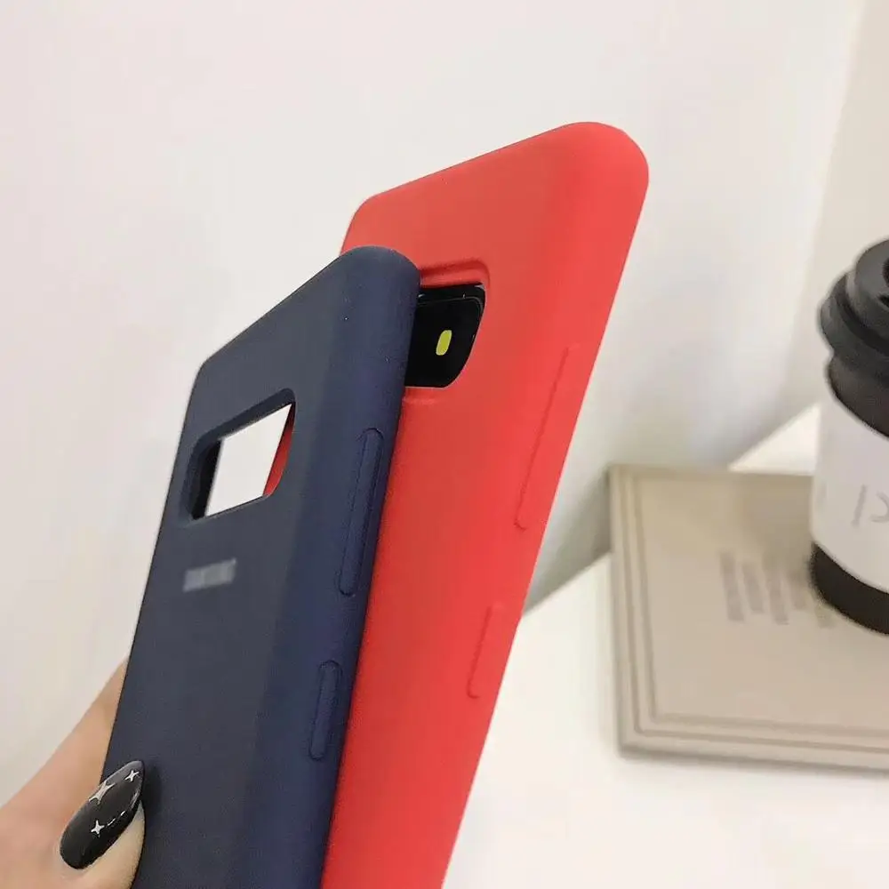 Оригинальный чехол для Samsung Galaxy S10 Plus S10e мягкий жидкий силиконовый S9 + Note 9/S9 хит