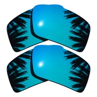 ice blue mirroredice blue mirrored coating 2 pairs polarized replacement lenses for eyepatch 2 100 uva uvb protection