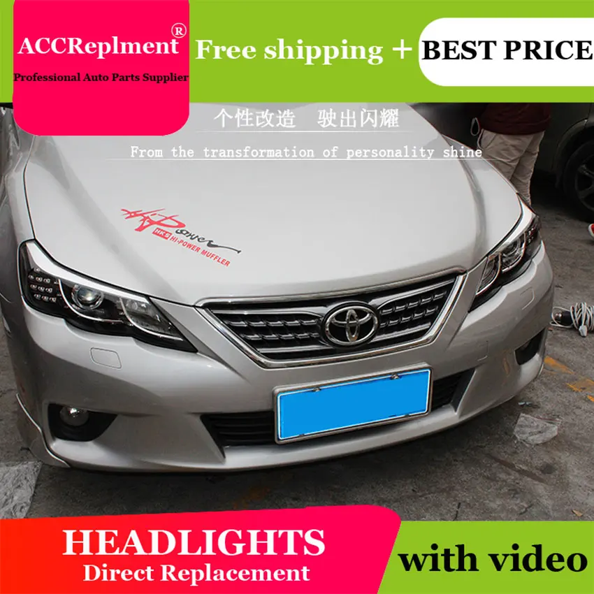 Автостайлинг новинка для Toyota Reiz фары 2010-2013 Mark X светодиодная фара передняя