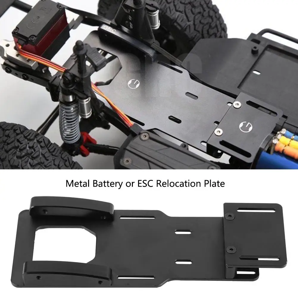 Металлическая аккумуляторная или передвижная пластина ESC для Axial SCX10 II AX90046 RC 1/10