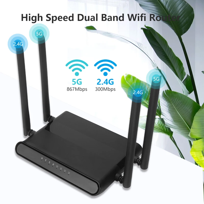 Cioswi WE4726 Dual Band 1200 Мбит/с Беспроводной маршрутизатор Wi-Fi Стабильная и надежная с