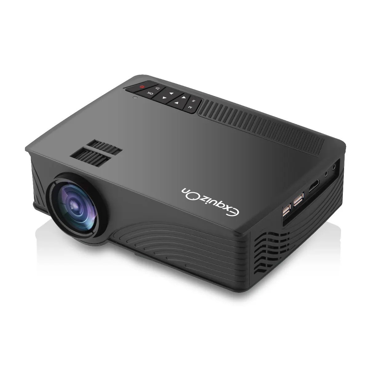 Exquizon светодиодный GP12 проектор видео домашний проектор с HDMI входом поддержка 1080P для кинотеатра ТВ ноутбук игра SD iPad iPhone
