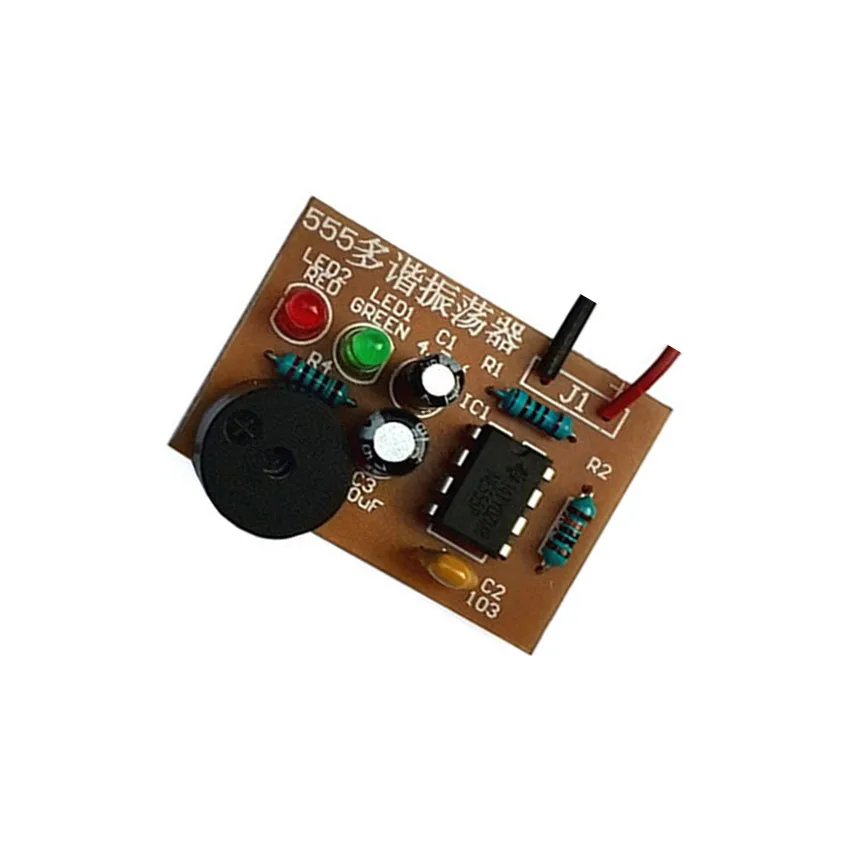 Cnikesin Diy 555 мультивибратора suite NE555 нестабильной схемы двойной flash электронные