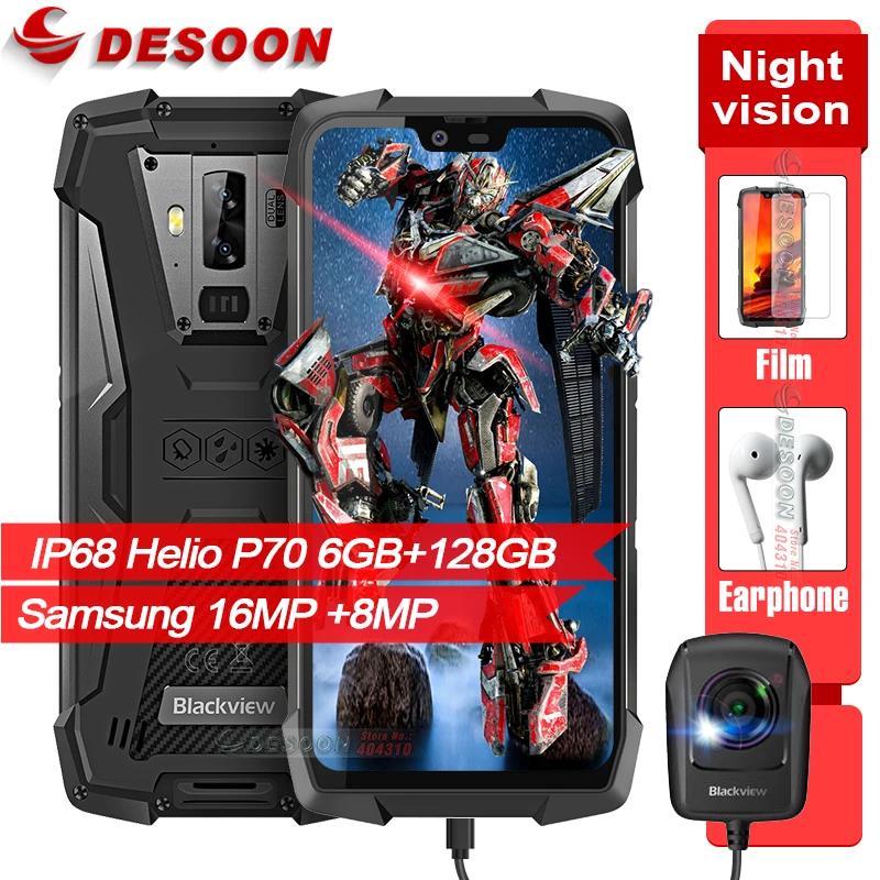 Blackview BV9700 Pro IP68 прочный 5,8" ips Helio P70 Восьмиядерный 6 ГБ+ 128 Гб отпечаток пальца лица ID ночная версия смартфона
