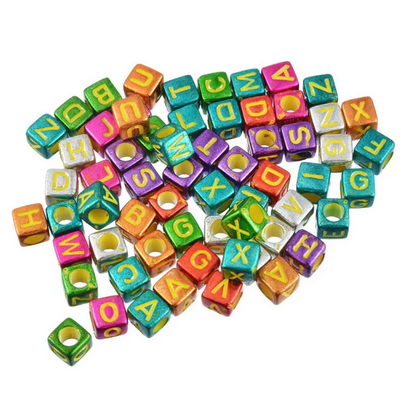 6 6x6mm 300pcs 500 штук случайный смешанный белые акриловые бусины с буквами алфавита кубчиеские бусины для самостоятельного изготовления ювелирных изделий браслет& Цепочки и ожерелья 6x6 мм - Цвет: 6 6x6mm 300pcs
