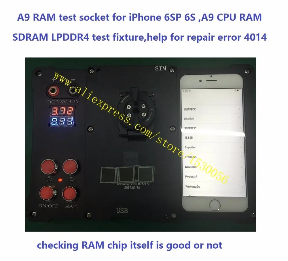 Тестовая розетка A9 RAM для iPhone 6SP 6S CPU SDRAM LPDDR4 приспособление тестирования помощь в