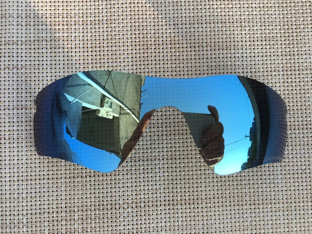 3 пары небесно-голубой и черный огненный красный Поляризованные Сменные линзы