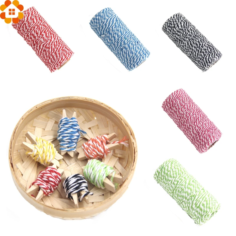 Новинка! 100 ярдов/рулон хлопчатобумажная плетеная полоска для рукоделия леска