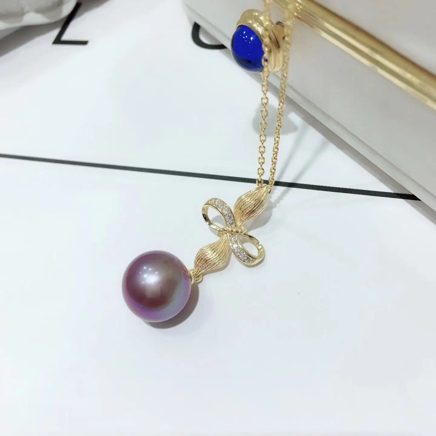 S925 Sterling Silver Bowknot Pearl Pendant Accessory Women DIY Components Silver&ampGold Color 3Pcs/Lot | Украшения и аксессуары