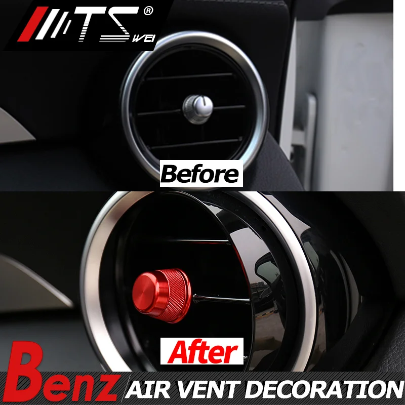 TSWEI автомобильный Стайлинг кольцо кондиционера Защитная декоративная наклейка
