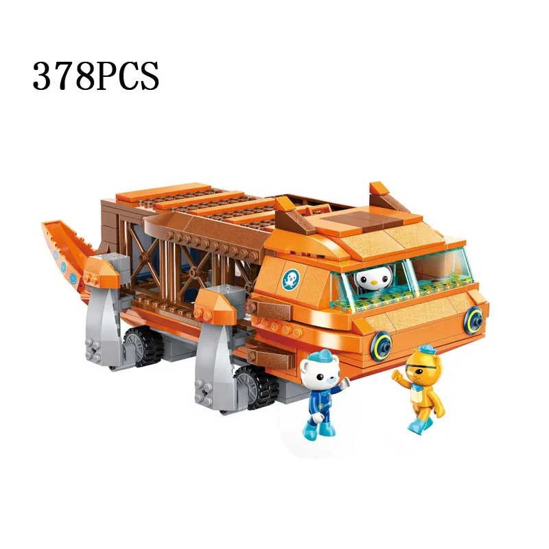 Горячей Британский мультфильм Octonaut building block ракушки Kwazii Даши профессор Inkling цифры окто-pod GUP подводной лодки Кирпичи Игрушки - Цвет: GUP-I