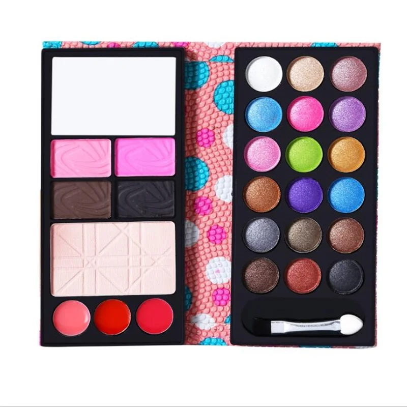 Beauty Fashion 1 коробка 26 цветов косметические тени для век румяна блеск губ бровей