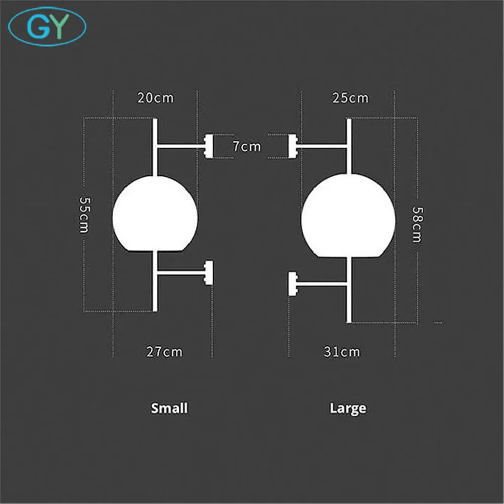 Лофт Винтаж промышленные Эдисона Настенные светильники стеклянный медальон