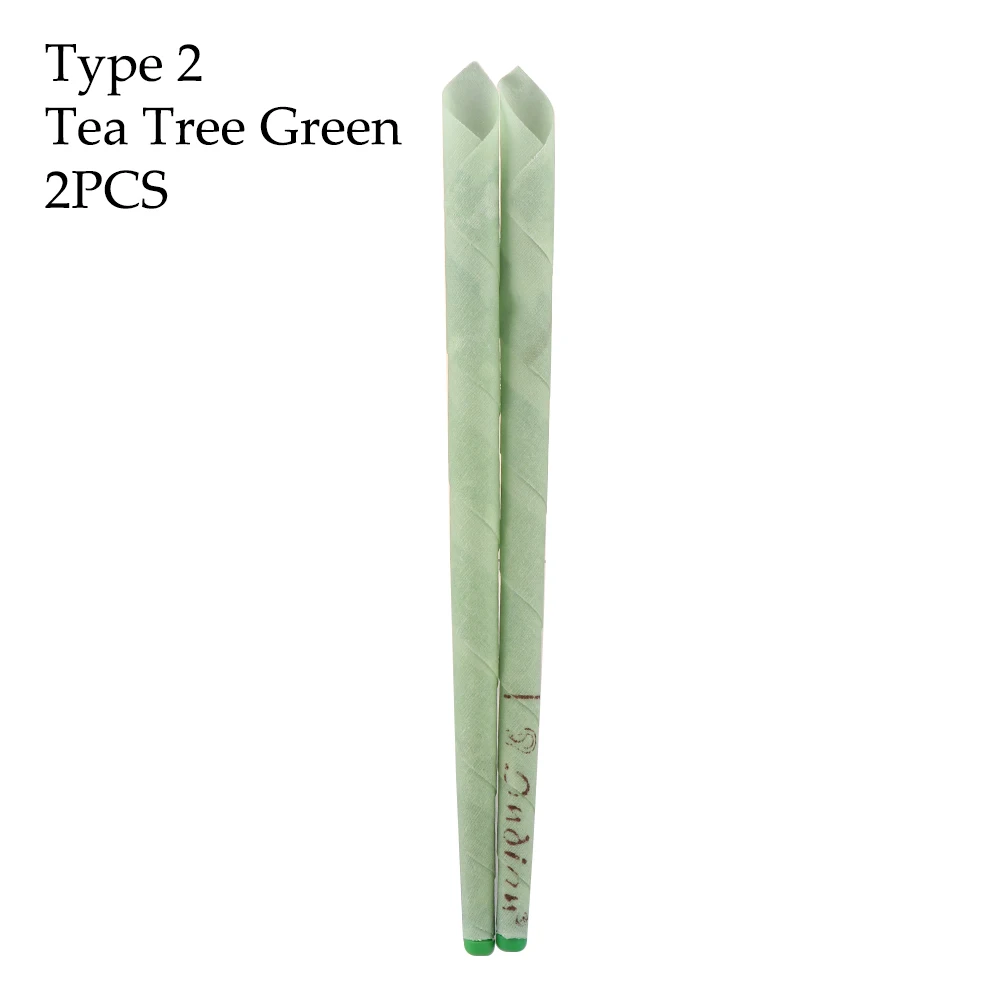 Type 2 green 2 шт./лот, очиститель для ушей, здоровый уход, очиститель для ушей, конические свечи для ушей, ароматизатор, очиститель для ушей - Цвет: Type 2 green