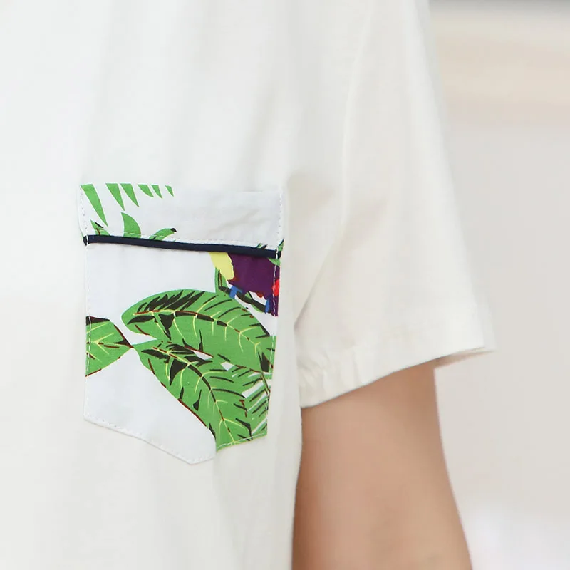 Повседневная модная женская летняя одежда для сна в стиле оверсайз 2 шт.