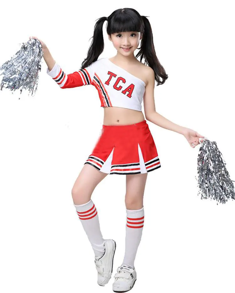 Children Competition Cheerleaders Girl School Team Uniforms KidS Kid Performance Costume Sets Girls Class Suit Suits | Тематическая