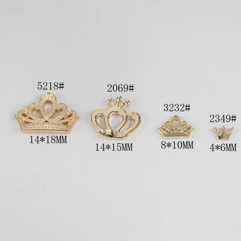 100 шт./лот, золотой цвет, сделай сам, аксессуары, смешанные стили, корона, подвески, Подвески для изготовления ювелирных изделий ручной работы