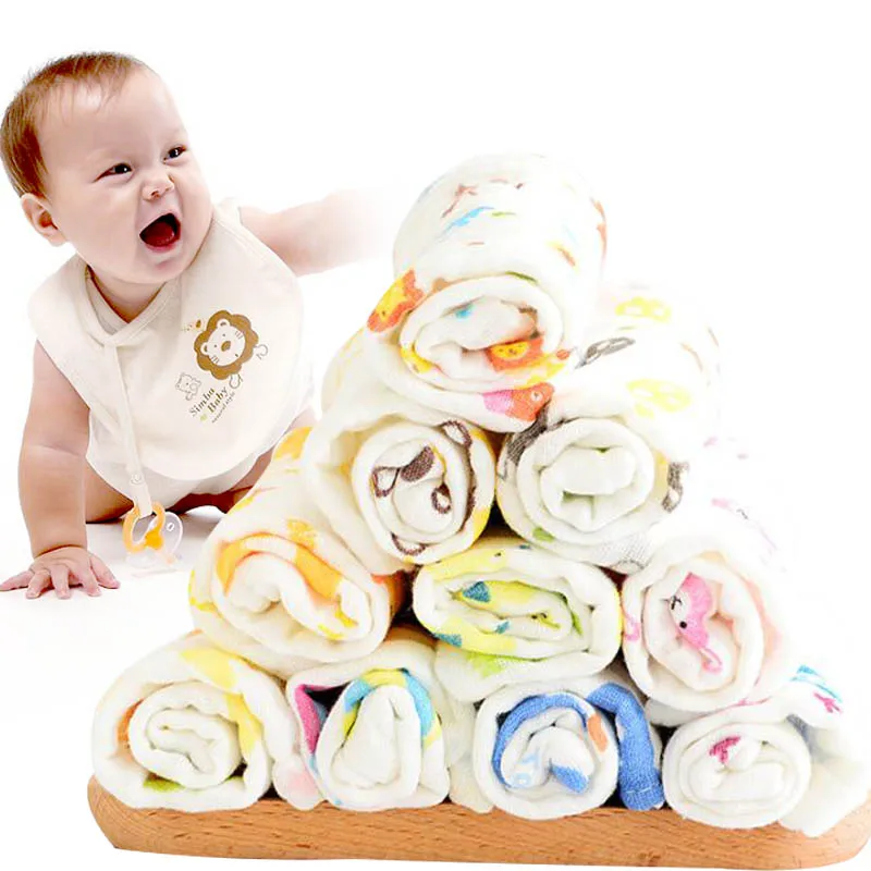 Платочек-слюнявчик 6-Слои хлопчатобумажной пряжи Детские мочалки салфетки для