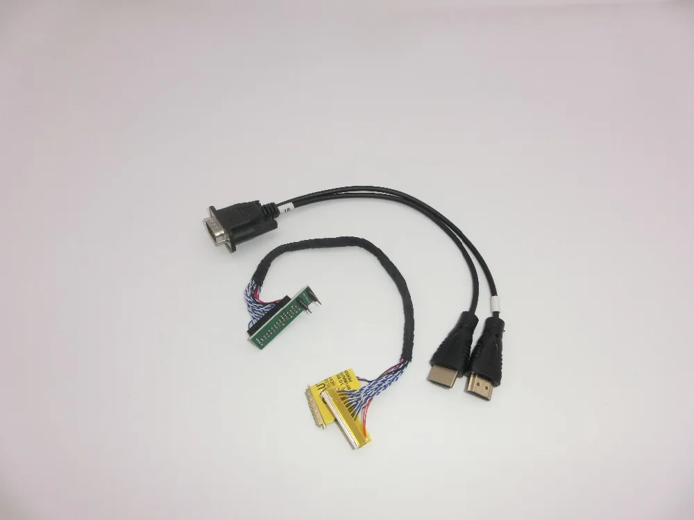 ЖК дисплей со светодиодный ным экраном чип кода EDID линия чтения данных 2 в 1 кабель