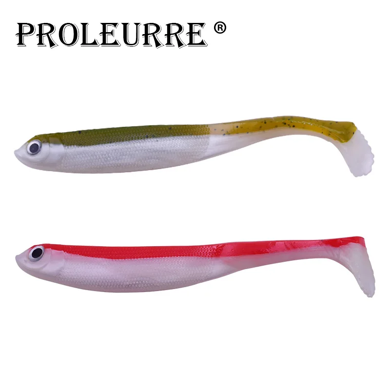 Proleurre 1 шт. Мягкая силиконовая приманка для рыбалки приманки 12 5g 130 мм Плавание T