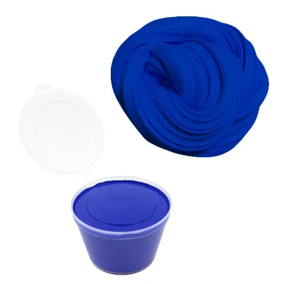 Темно-синий DIY пушистый слайм коробка поставки мягкая глина Floam ароматизированный снятие стресса хлопок Пластилин игрушки для детей - Цвет: Темно-синий