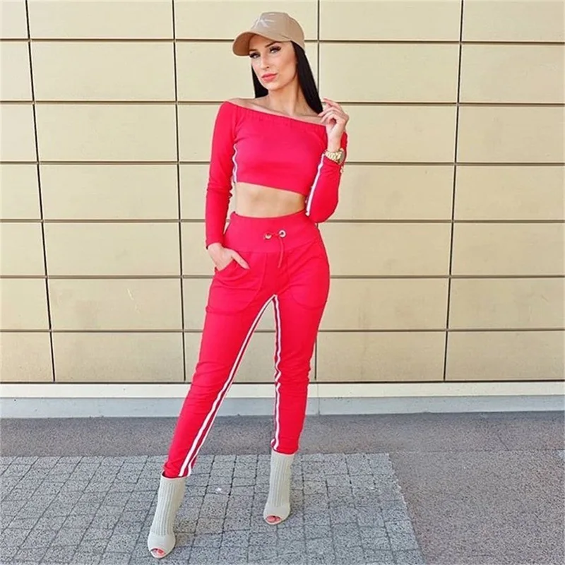 Женский комплект 2 шт. Спортивные Повседневные Топы без бретелек на плечах костюм