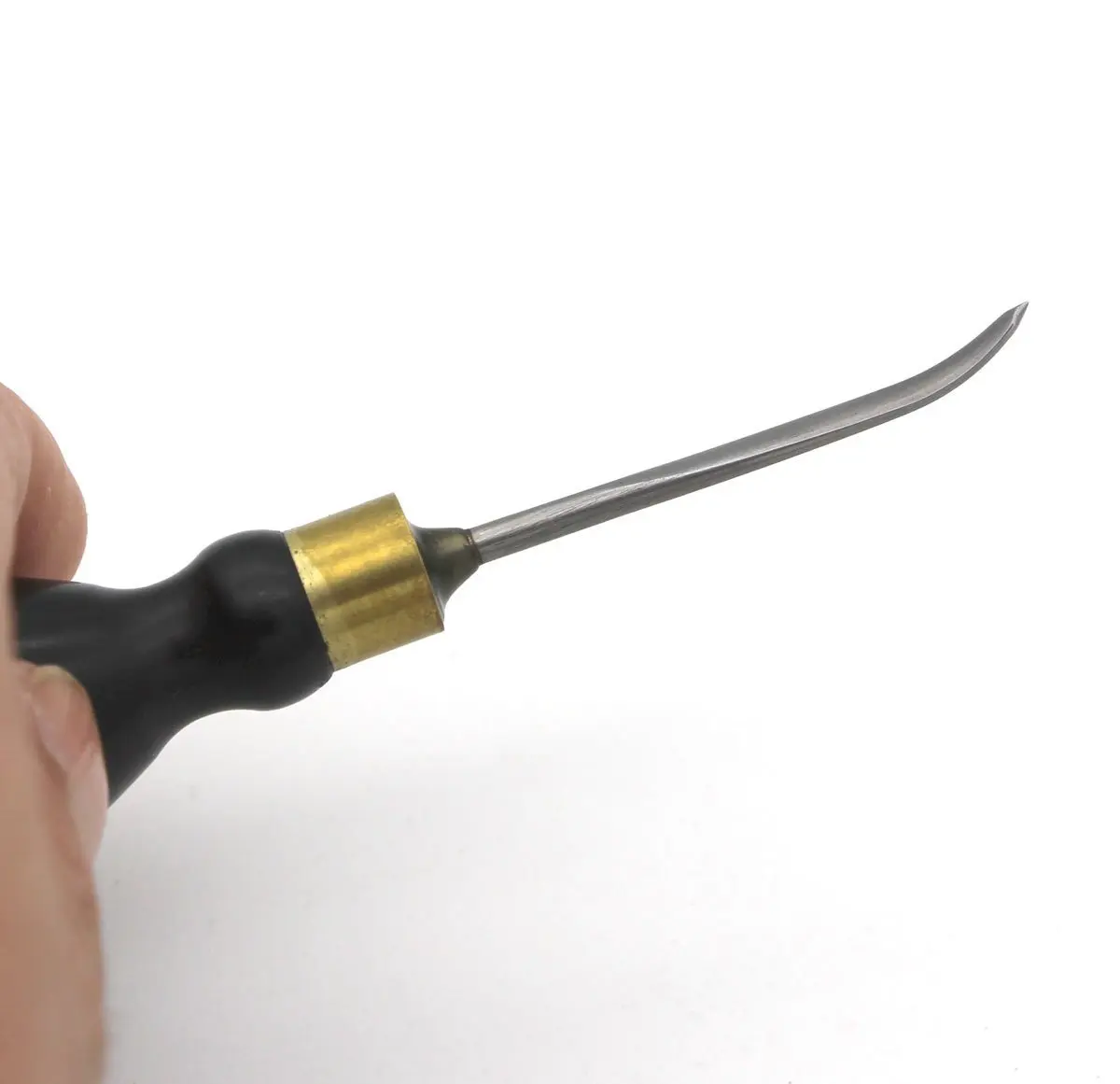 Junetree прошитая изогнутая шило DIY деревянная ручка Drillable Awl круглая твердая деревянная ручка инструмента башмак Awl Пробивной кожаный инструмент