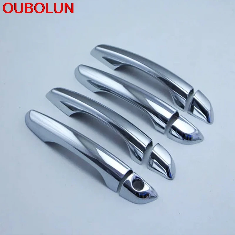 Крышка дверной ручки OUBOLUN из АБС пластика для Hyundai Elantra Avante 2016 2017|abs chrome|for hyundai