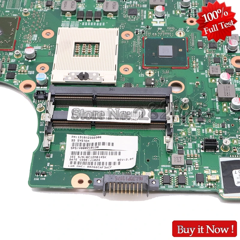 NOKOTION материнская плата для ноутбука Toshiba Satellite L650 L655 основная плата V000218140 V000218130 HM55 DDR3 HD5470 GPU Бесплатный процессор