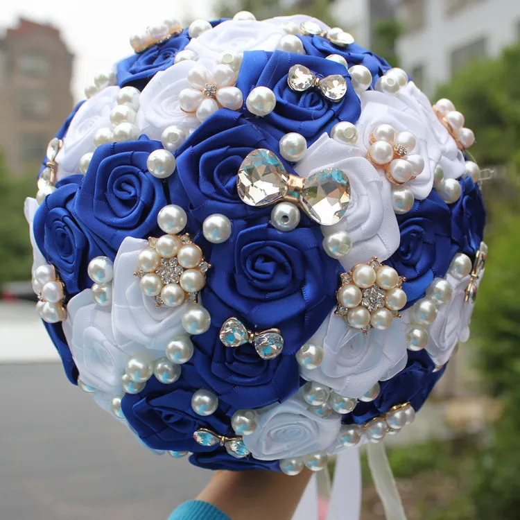 Новое поступление Прямая доставка королевские Потрясающие Свадебные букеты