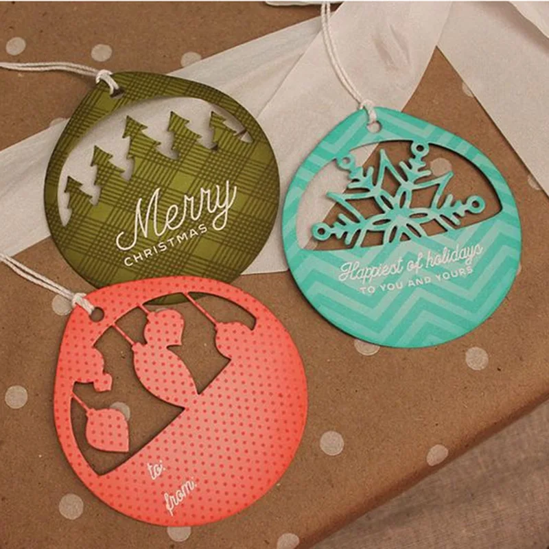 Рождественский шарик-колокольчик снежный шарик металлические трафареты для