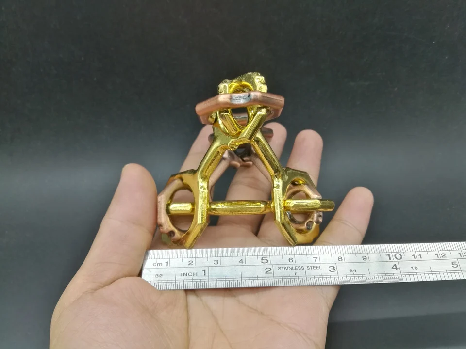 Tetrahedron 3D литая металлическая головоломка образовательная Магическая Игра Головоломка коллекция игрушек