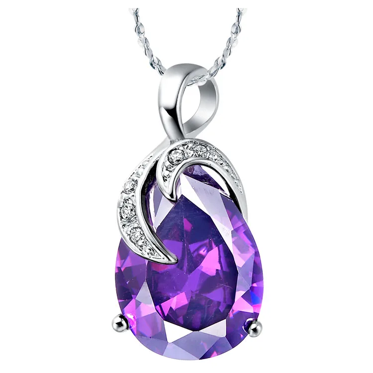 Романтическое женское ожерелье с белыми каплями и подвесками прозрачными