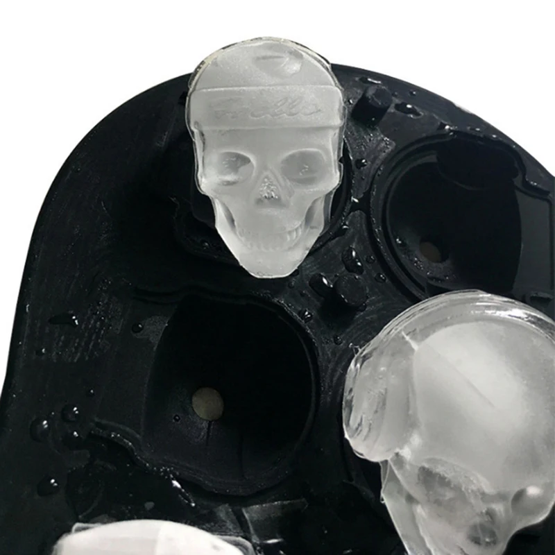 1PC 6 Hole Skull Shape 3D Ice Cube Mold Maker Bar Party Silicone Trays DIY Chocolate Sugar Cream Tools 993767 |