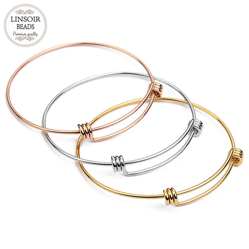 Браслеты женские из нержавеющей стали под золото 2 шт./лот|women bangles|bangle adjustablebrazaletes