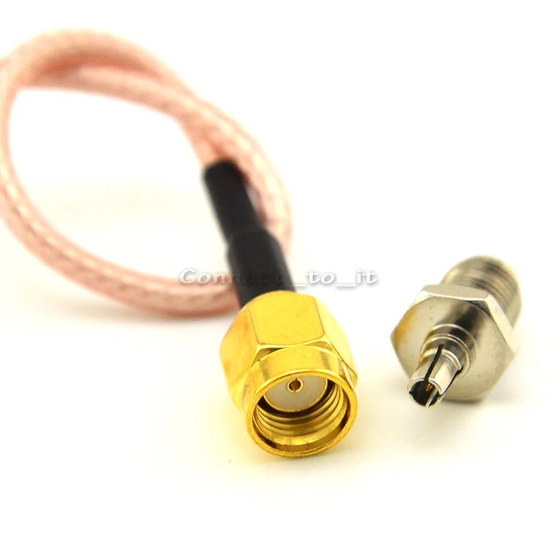 Разъем SMA типа папа и Мама RF адаптер удлинитель Джампер 15 см RG316 + мама К CRC9