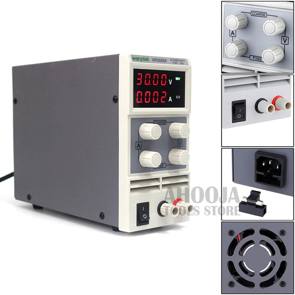 Wanptek KPS305D/DF 30 в 5A светодиодный дисплей Регулируемый импульсный источник питания ремонт ноутбука паяльная лаборатория DC Регулируемый тестовый источник питания