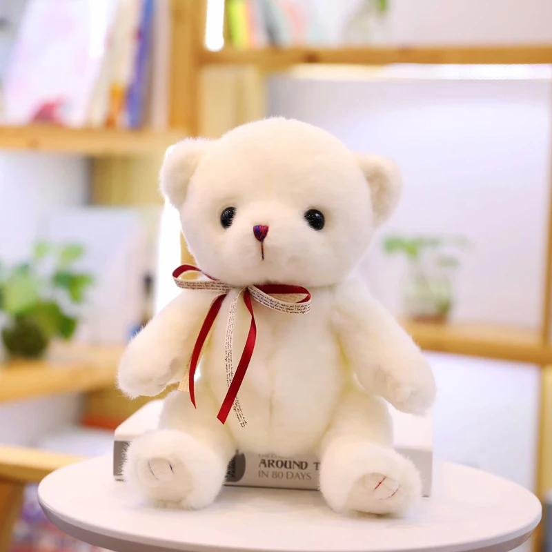 1 шт. 30 см kawaii плюшевый мишка мягкие игрушки маленький белый плюшевые куклы