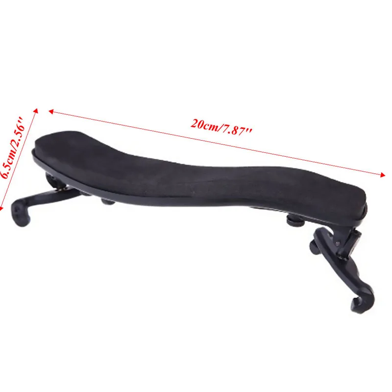 

Black Adjustable Shoulder Rest Pad Support For 3/4 4/4 Violin Height Angle JUL15_25