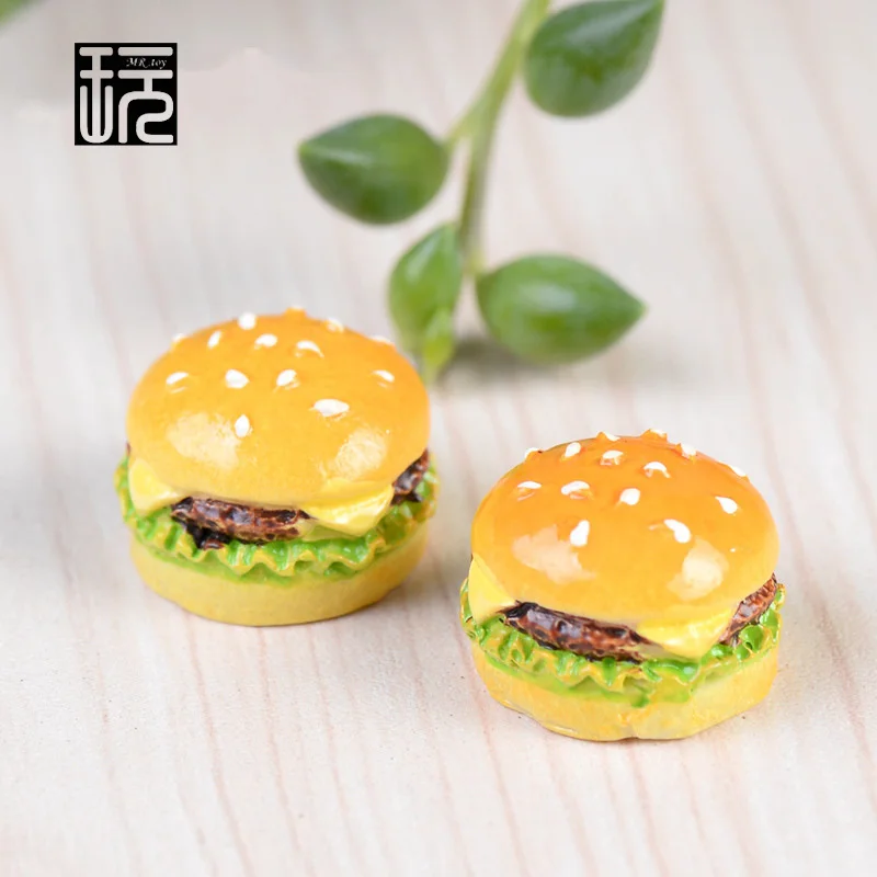 Имитационный Хлеб Гамбургер Мини-Сказочный Сад миниатюрные DIY Кукольный