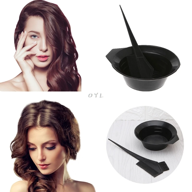 2 шт./компл. краска для волос цветная миска комбинированный набор кистей