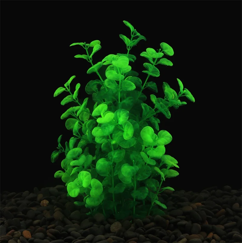 green Новинка, 8 см* 26 см, ПЭ материал, Сосновая полоска, водное растение, украшение для аквариума, подводное создание, аквариум для рыб, зеленое растение - Цвет: green